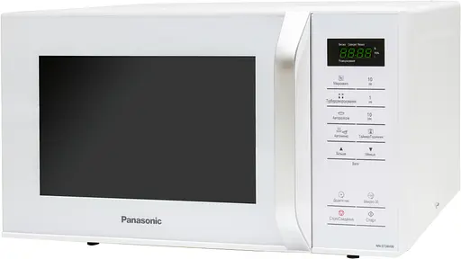 Мікрохвильова піч Panasonic 25л 800Вт дисплей білий