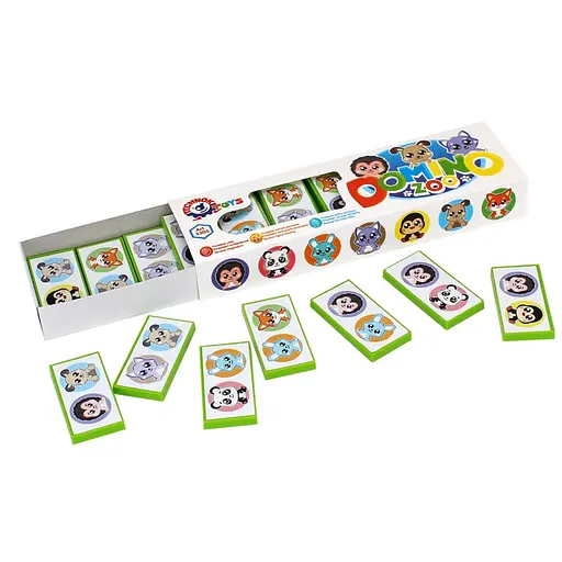 Настільна гра Доміно дитяча "Зоопарк" ТехноК 3305TXK - фото 2