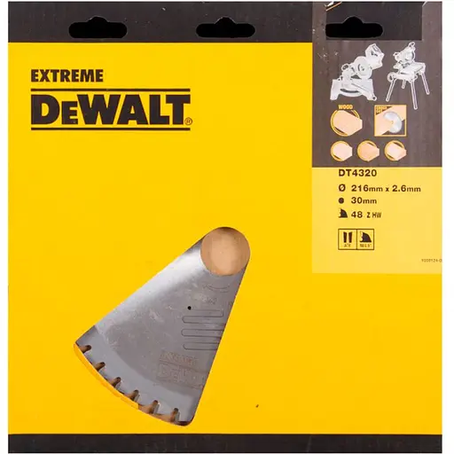 Диск пильный DeWalt Extreme Workshop 216 х 30 мм 48 зубов (DT4320)