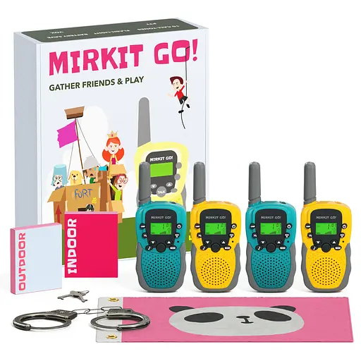 Игра для детей Mirkit Go 4 детские рации Т-388 и 4 дворовых игры (8729) - фото 1