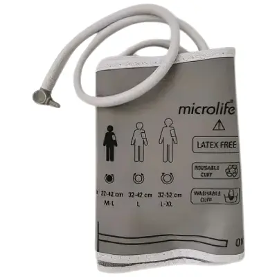 Манжета Microlife 22-42 см + коннектор для автоматичних та напівавтоматичних тонометрів з однією трубкою біла
