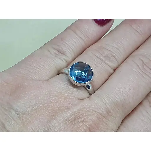 Срібне кільце Імперія золота з фіанітом. КВ1854.01С 17,5 - фото 2