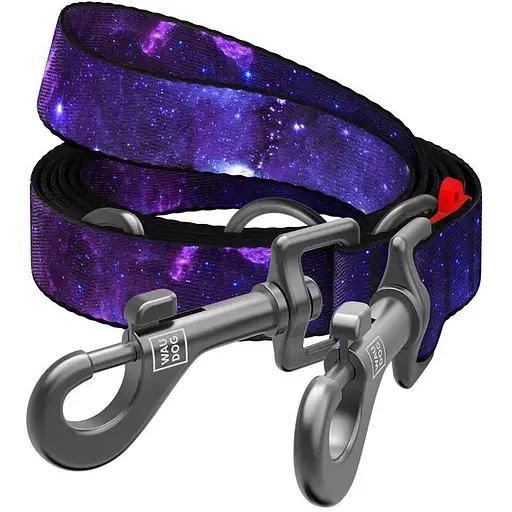 Повідець-перестібка для собак Waudog Nylon, малюнок "NASA21", М