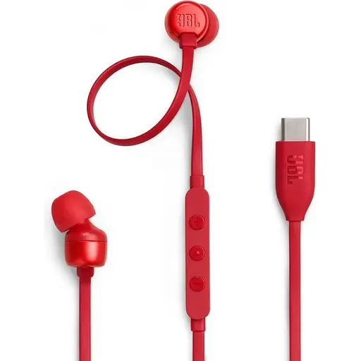 Навушники з мікрофоном JBL Tune 310C Red (JBLT310CRED)
