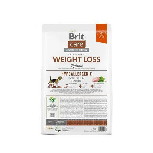 Сухой корм Brit Care Dog Hypoallergenic Weight Loss для собак с лишним весом, гипоаллергенный с кроликом, 3 кг - фото 4