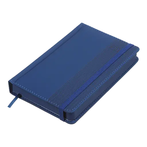 Щоденник датований Buromax Barone 2026 A6 штучна шкіра/поролон синій (BM.2578-02) - фото 2