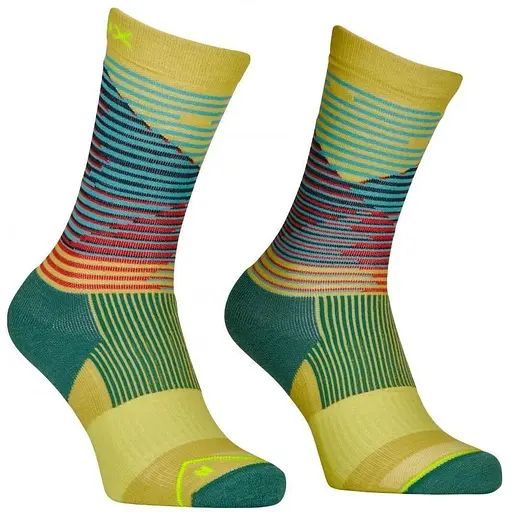Шкарпетки Ortovox All Mountain Mid Socks W 35-38 Green/Yellow (1054-025.001.1088)