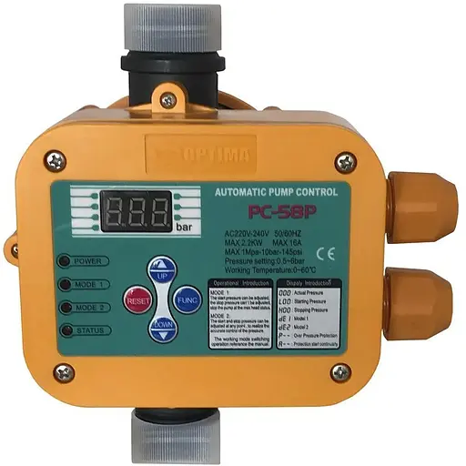 Защита сухого хода Optima PC58 P (с регулируемым диапазоном давления) (14036) - фото 1