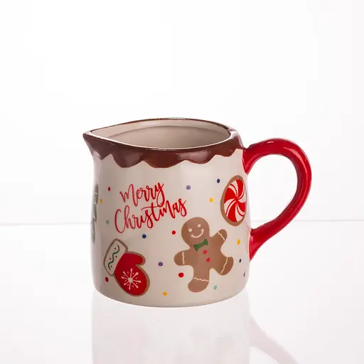 Молочник фарфоровый Yiwu Merry Christmas 350 мл для сливок и молока CR-1-43  - фото 2