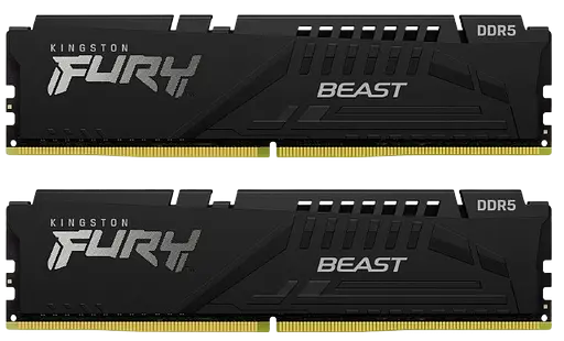 Оперативна пам'ять Kingston Fury 16GB (2x8GB) DDR5 5200MHz Beast Black (KF552C40BBK2-16)