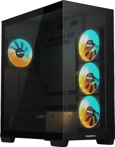 Корпус Gigabyte Aorus C500 Panoramic Stealth ARGB Black (GB-C500P ST) - фото 2