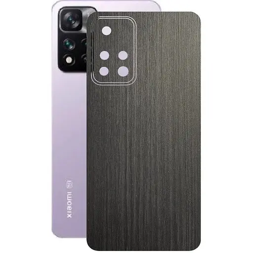 Защитная пленка StatusSKIN для Xiaomi 11i Hyper Charge 2022 Корпус Винил Дерево серебристо-черное