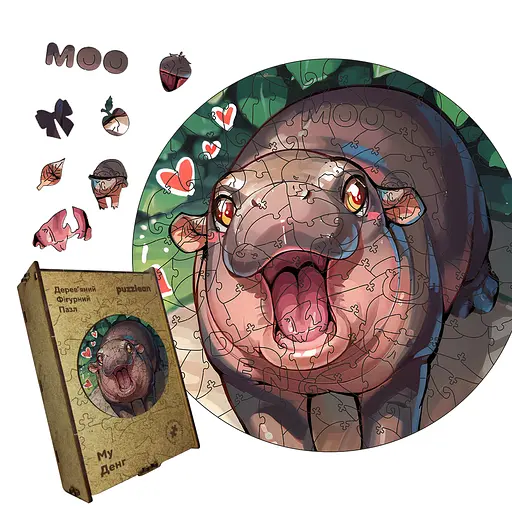 Пазл деревяний My Денг, А5, 35 елементів, Картонна коробка