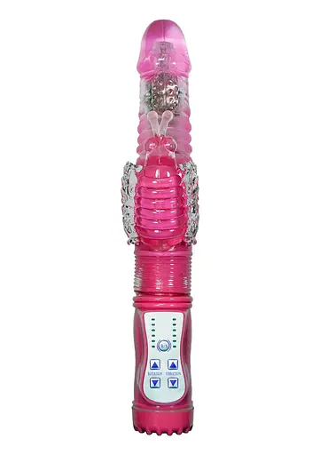 Вібратор-кролик Boss Series Rabbit Massager 24.5 см рожевий - фото 2