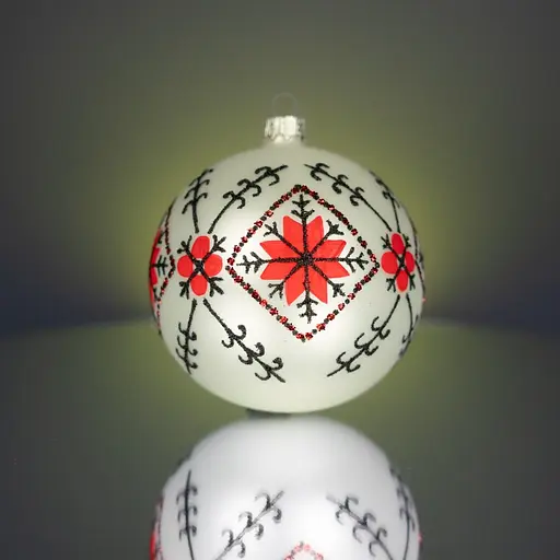 Набір ялинкових прикрас Різдвяні історії Код нації: Київщина 3 кулі скло (4820001107265) - фото 3