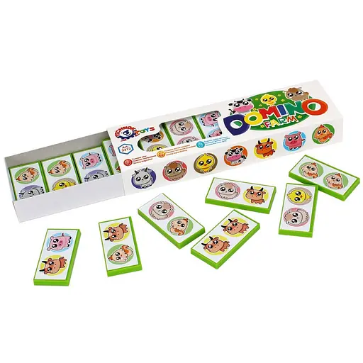 Настільна гра Доміно дитяча "Ферма" ТехноК 3312TXK - фото 2