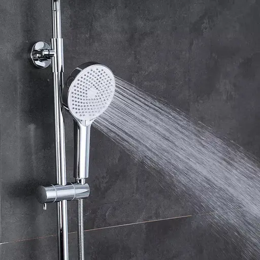 Ручний душ 3 режими білий/хром Frap F015, Хром - фото 4