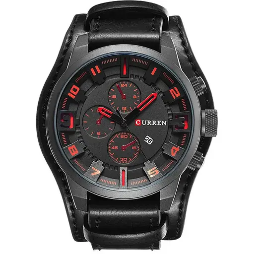 Годинник наручний Curren 8225 Black (18685)