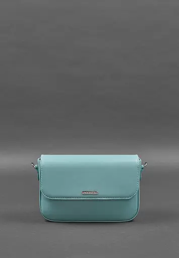 Женская кожаная сумка Mary бирюзовая - фото 3