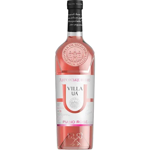 Вино Villa UA Піано Розе рожеве напівсухе 0.75 л