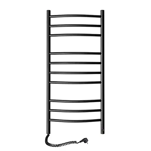 Рушникосушка Камелія 480х1000 Sensor ліве підключення з таймером чорний муар - фото 1