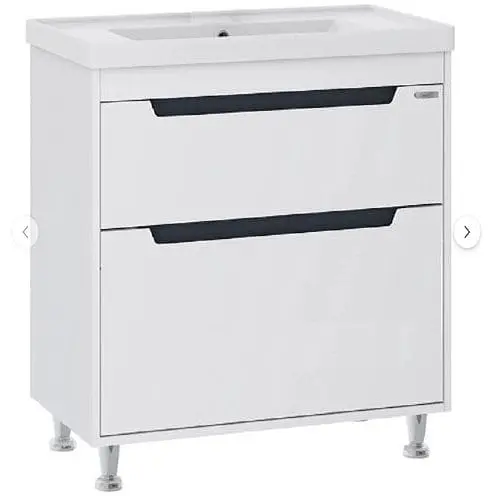 Тумба підлогова Sanwerk Грета 70 Білий з умивальником Qtap (MV0000884) Білий - фото 1