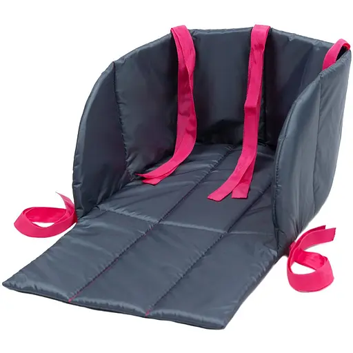 Матрац-сидіння для санок Snower, сірий з рожевим - фото 1