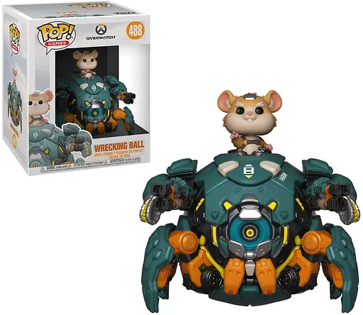 Фигурка Funko Pop Overwatch Wrecking Ball Овервотч Таран Хэммонд 15см OW B 488 - фото 5
