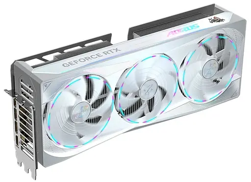 Відеокарта GF RTX 5080 16GB GDDR7 Aorus Master Ice Gigabyte (GV-N5080AORUSM ICE-16GD) - фото 3