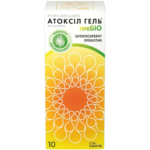 Сорбент Атоксіл гель ПреБіО стік-пакети №10 20 г 