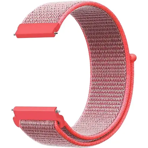 Ремешок DK 20mm Nylon Sport Loop для смарт-часов Huawei, Samsung, Xiaomi (012415) (hot pink)