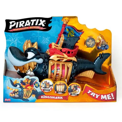 Дитячий іграшковий набір з фігурками "Королівська чорна акула" PIRATIX PPXSP112IN11 - фото 1