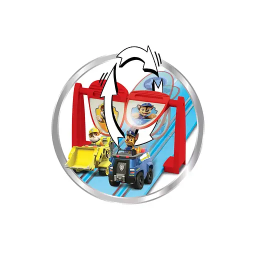 Гоночная трасса детская First PAW PATROL – 2,9 м с героями Чейз и Раббл - фото 5