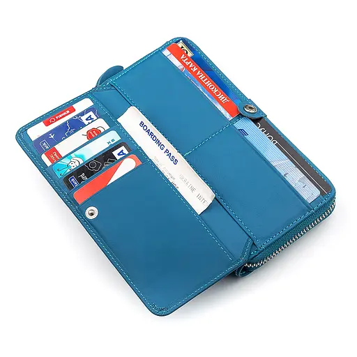 Жіночий шкіряний гаманець (B202) Boston 9х19.5х3.5 см acs0015666 - фото 3