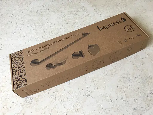 Набор аксессуаров для ванной Imprese Hranice 100014, Хром - фото 2