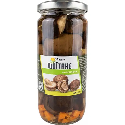 Шиитаке маринованные Домашні продукти 500 мл