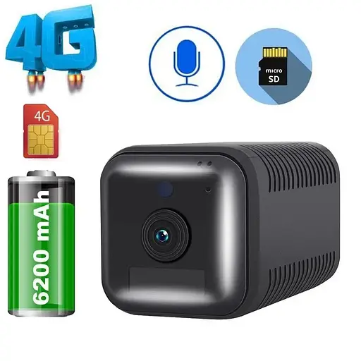 Мини камера 4G Escam G20 автономна с аккумулятором 6200 мАч - фото 3