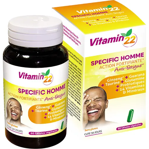 Набір: вітамінний комплекс для чоловіків Vitamin'22 Specifique Homme 60 капсул + вітамінний комплекс для жінок Vitamin'22 Specifique Femme 60 капсул - фото 2