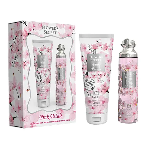 Подарунковий набір жіночий Emper Flower`s Secret Pink Petals 250 мл body mist + 250 мл body lotion (MM36056) - фото 2