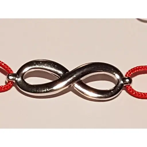 Браслет Qvaliz Бесконечность из текстиля с серебряными вставками. 905-00576 14,5 - фото 2