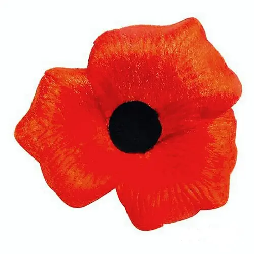 Брошь цветок Мак - фото 1