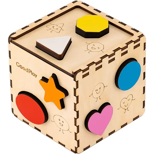 Кубик-сортер GoodPlay Весела фігурка (CUB-4-001) - фото 2
