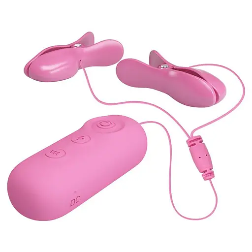 Затискачі для сосків Pretty Love Nipple Clips Romantic Wawe II рожевий - фото 2