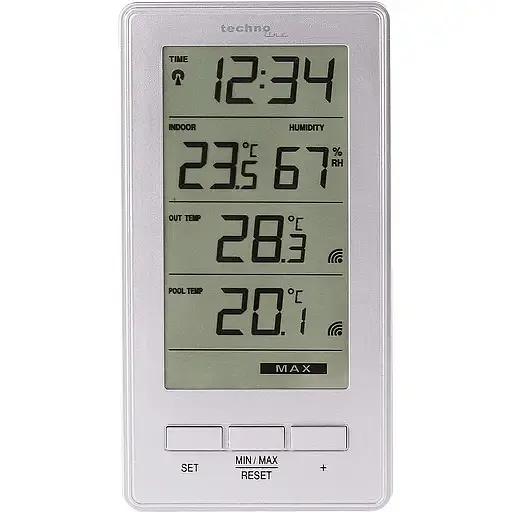 Термогигрометр Technoline WS9069 IT Silver (WS9069) - фото 1