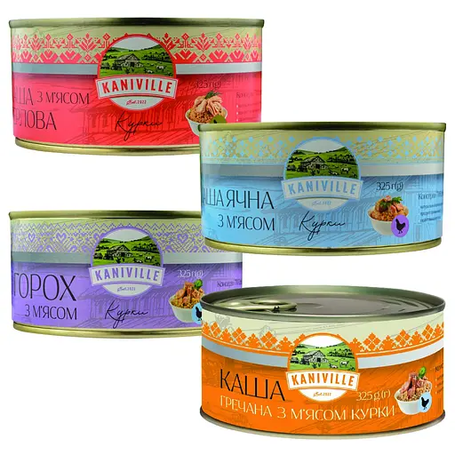 Презентаційний набір каші Kaniville 4 шт. по 325 г