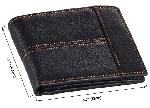 Мужской кожаный кошелек Vintage 12x9.5 см acs0015365 - фото 3