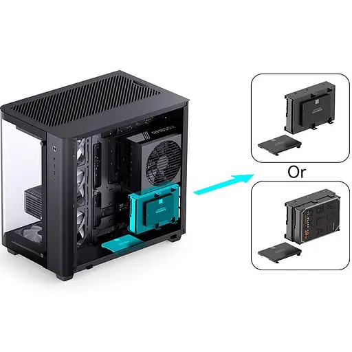 Корпус Jonsbo TK-3 черный (TK-3 Black) без блока питания - фото 9