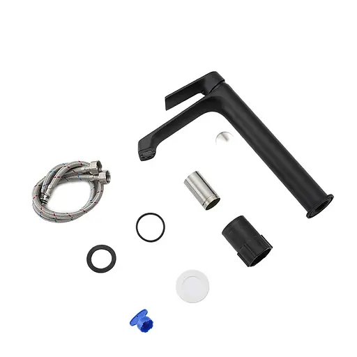 Змішувач для умивальника Frap F1071-26 Чорний матовий - фото 4