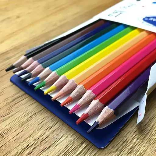 Карандаши цветные Acmeliae, 12 цветов, шестигранный корпус, выдвижной, 3 мм - фото 2