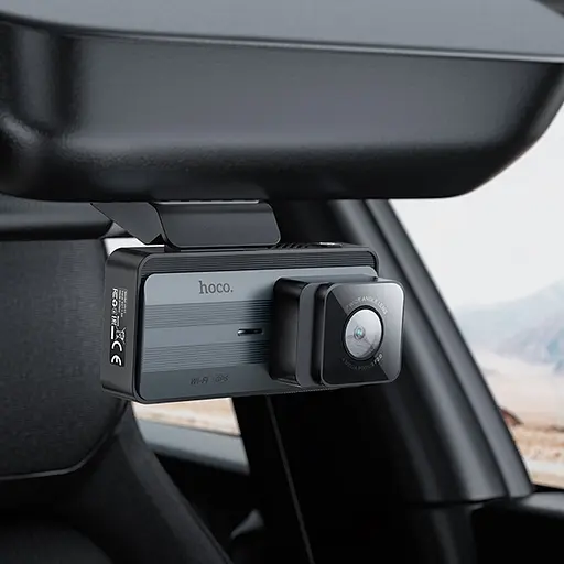 Відеореєстратор Hoco DV11 2K display GPS Silvery gray - фото 7